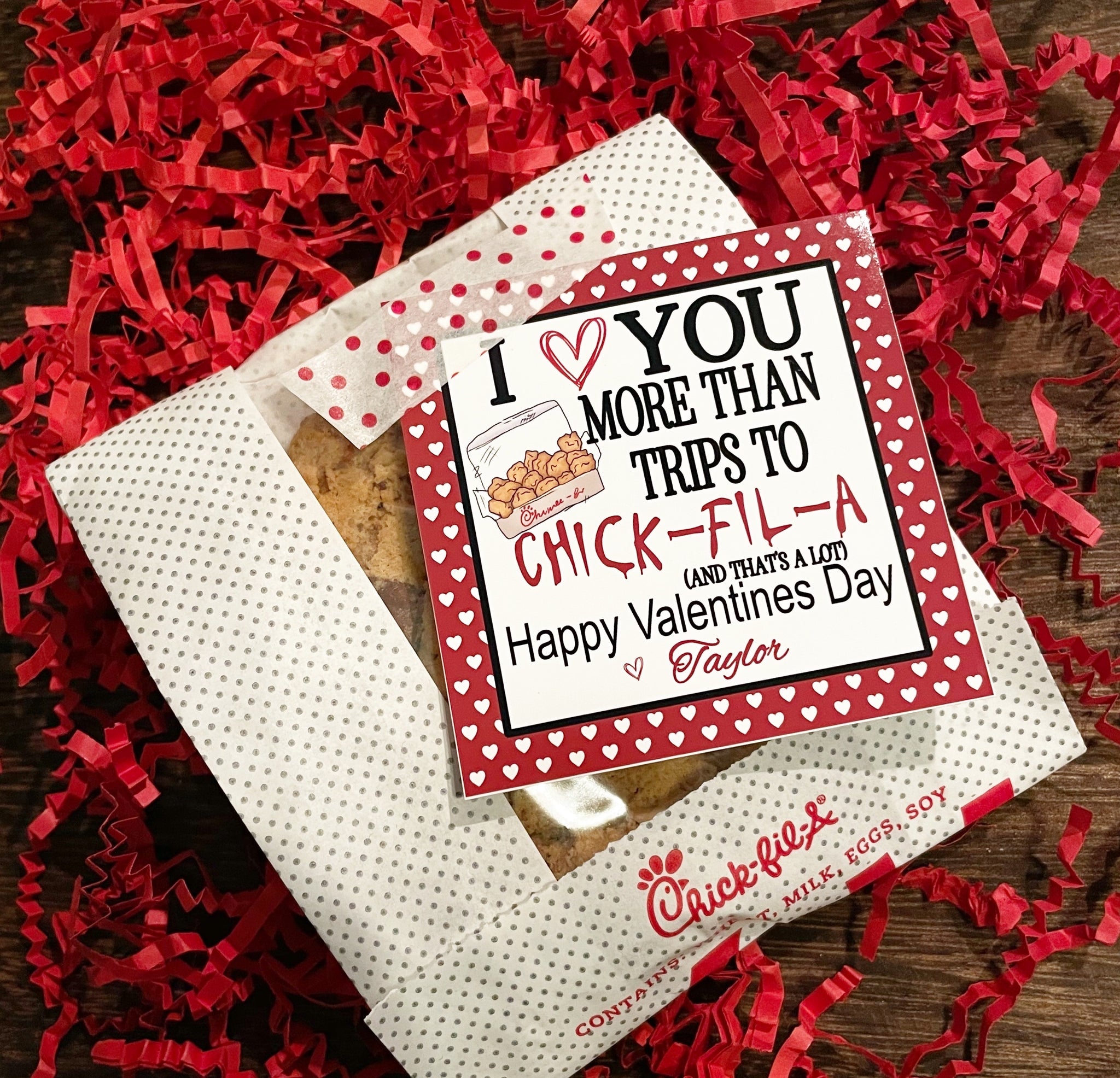 I love you more than Chick-Fil-A-"DIGITAL" Personalized Gift Tags