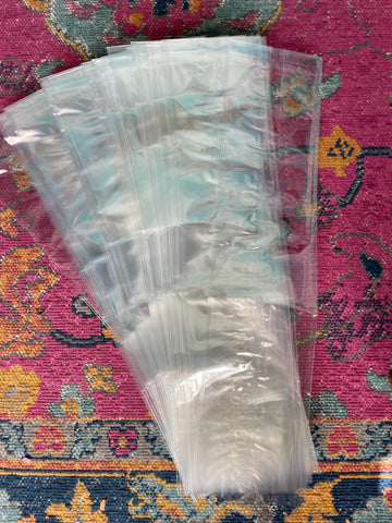 Tall Small Clear Cello Bags (set of 10)