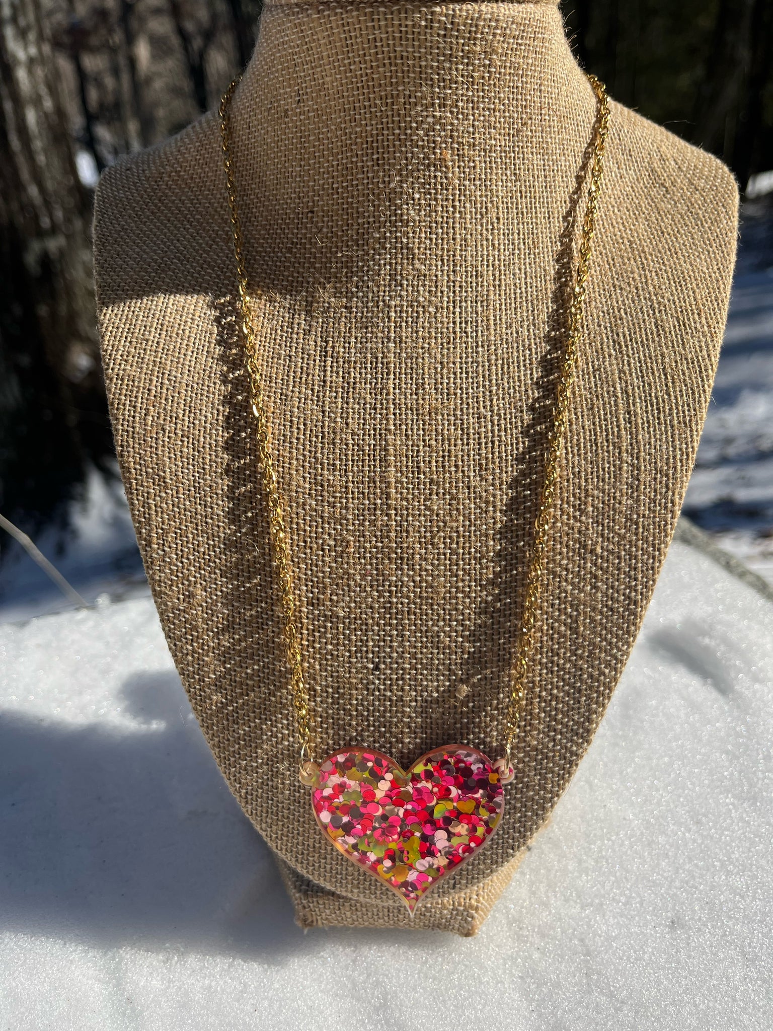 Heart Acrylic Necklace