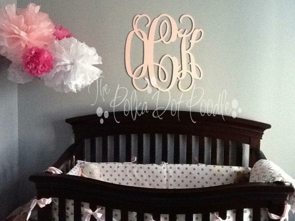 Large Wooden Wall Monograms