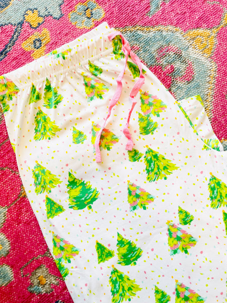 Colorful Christmas Tree Sleep Pants (PJ Pants ONLY: shirt not included)