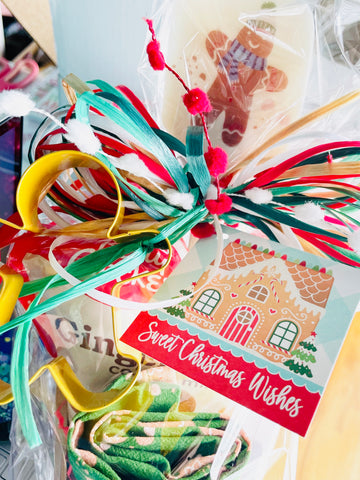 Sweet Christmas Wishes (set of 10) square Gift Tags