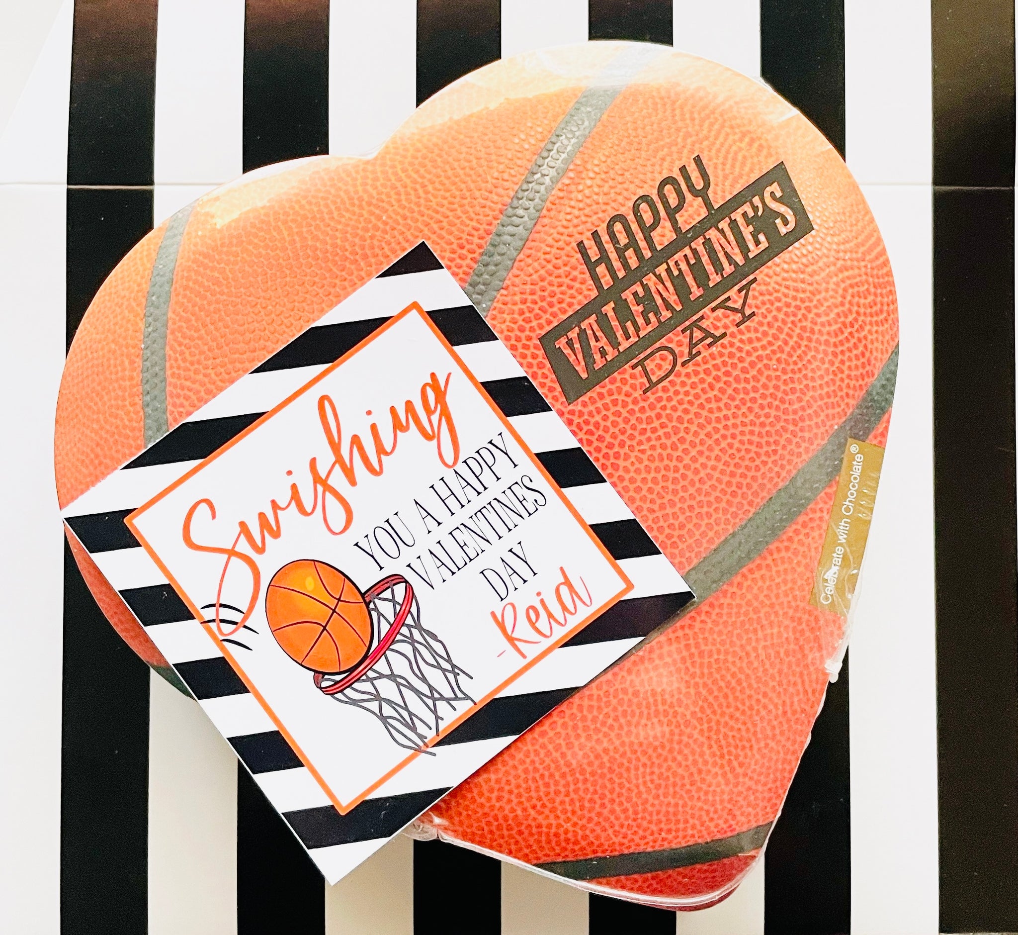 SWISHING you a Happy Valentines Day-Personalized Gift Tags